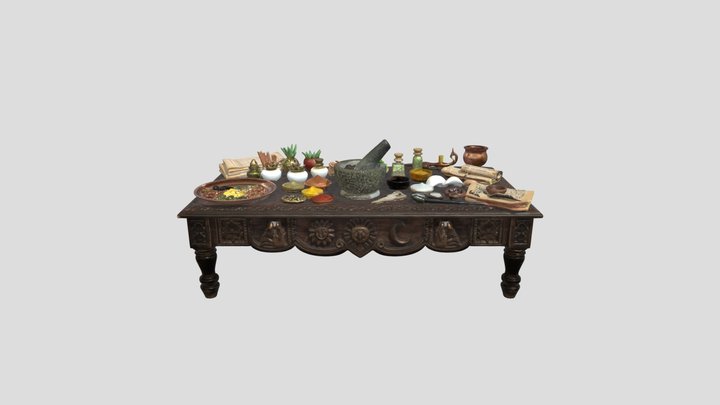Siddha Realistic Table 3D Model
