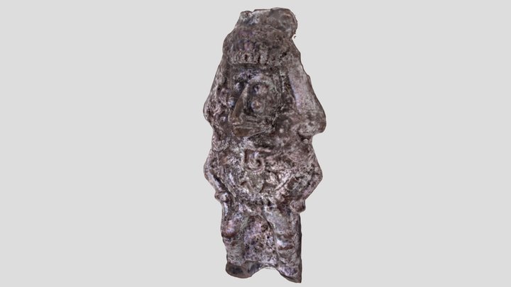 Ehecatl Aztec Wind God Artifact 3D Model