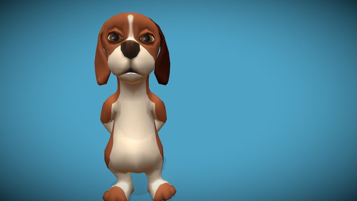 Talking Dog Jackie 3D Model