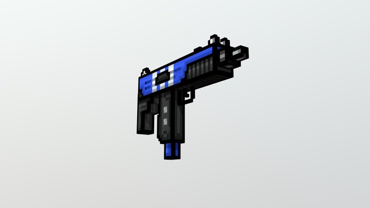 Social Uzi (Pixel Gun 3D) – Modèle 3D gratuit STL