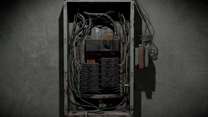 Circuit breaker box 3D Model