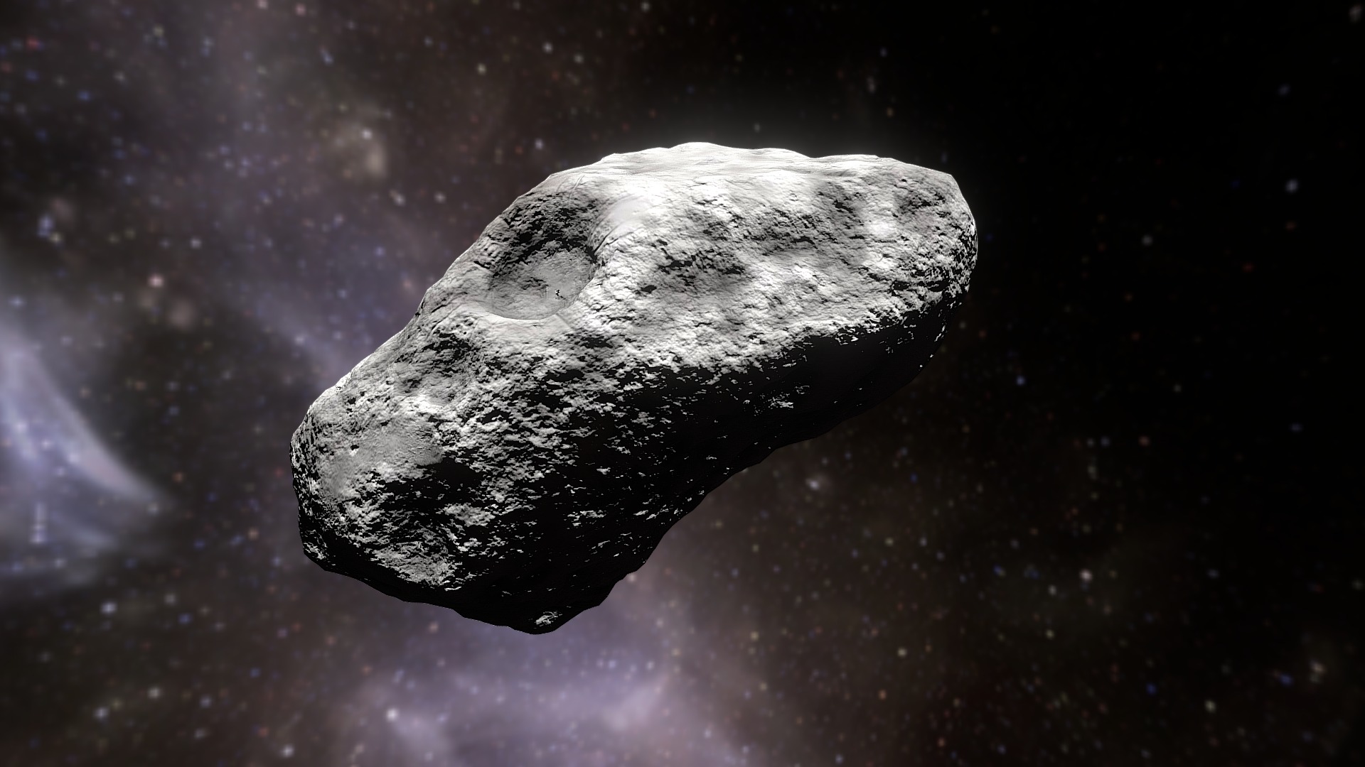 3D model Asteroid 1 - This is a 3D model of the Asteroid 1. The 3D model is about a planet in space.