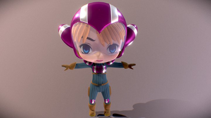 Kate Space Girl - Chibi 3D Model