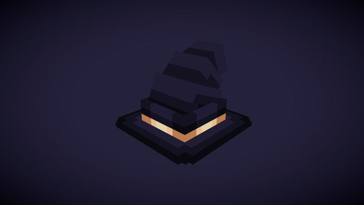 Minecraft Witch Hat 3D Model