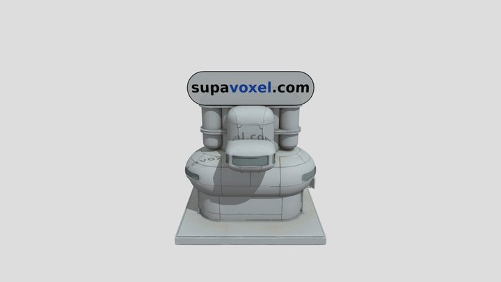 Brutalist Sci-Fi - Hunyuan 3D vs SupaVoxel