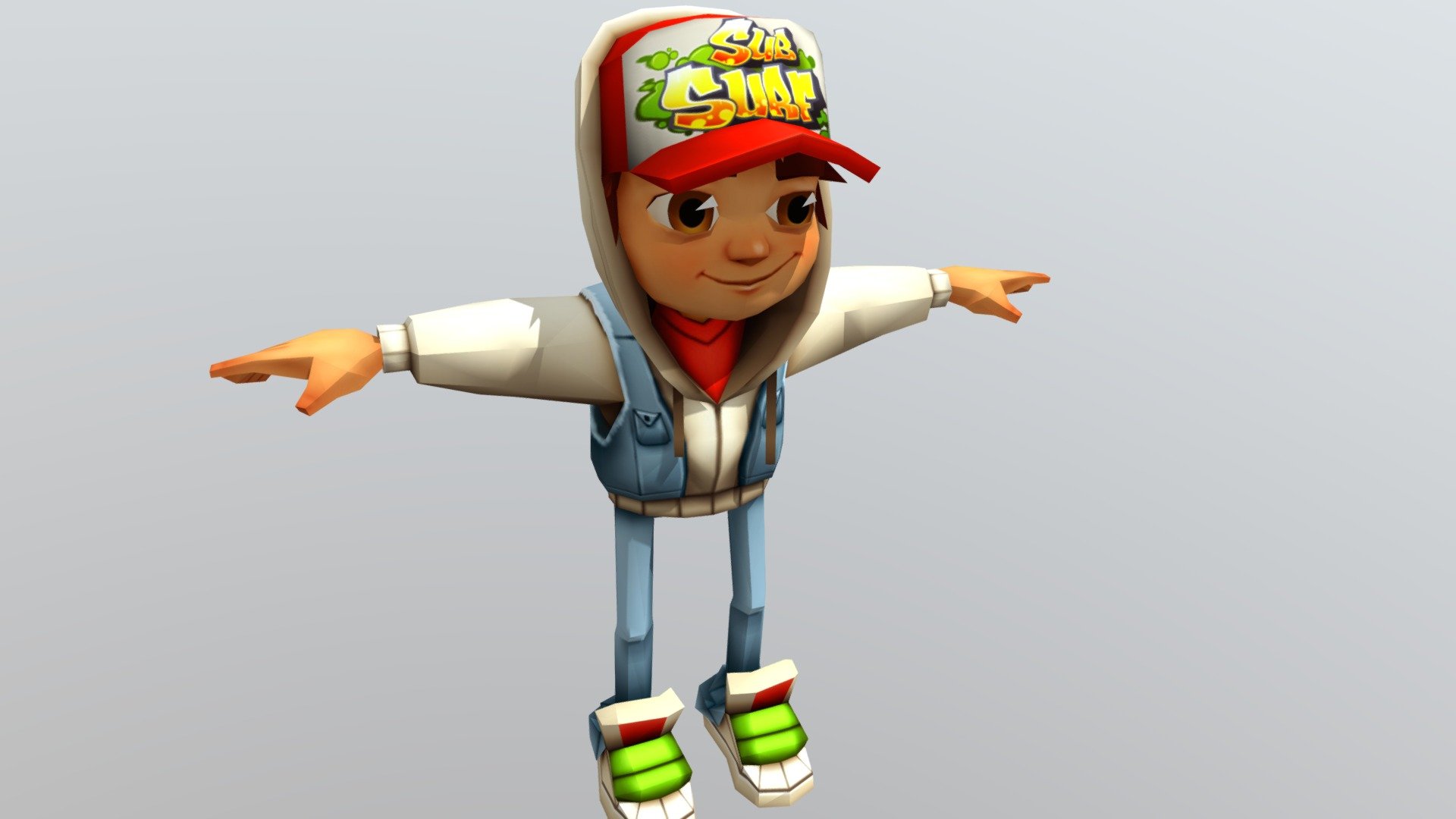 Jake Subway Surfers - Download Free 3D model by Raph3D (@anndaniau)  [50be24c]