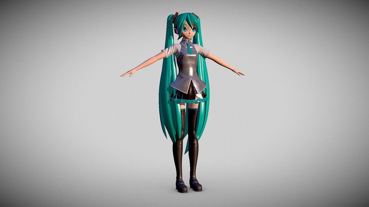 PDFTDX Ha2ne Miku – Free 3D Model STL