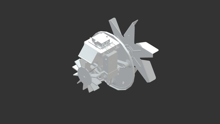 Двигатель - вентилятор ДВ-70-2,4-Н 3D Model