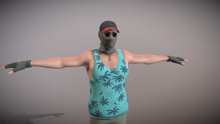 Gangster Rigged 3D Model