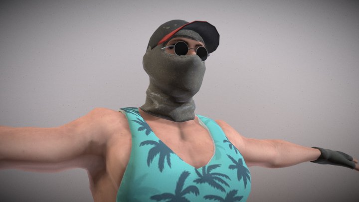 Gangster Rigged 3D Model