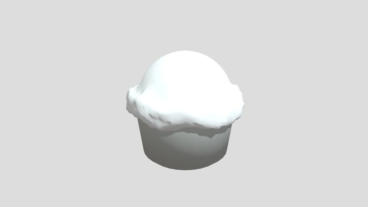 Vanilla Ice Cream 3D Model