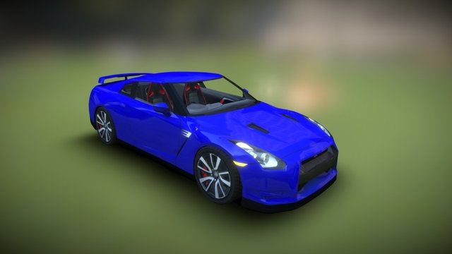 Nissan GTR (2008) 3D Model