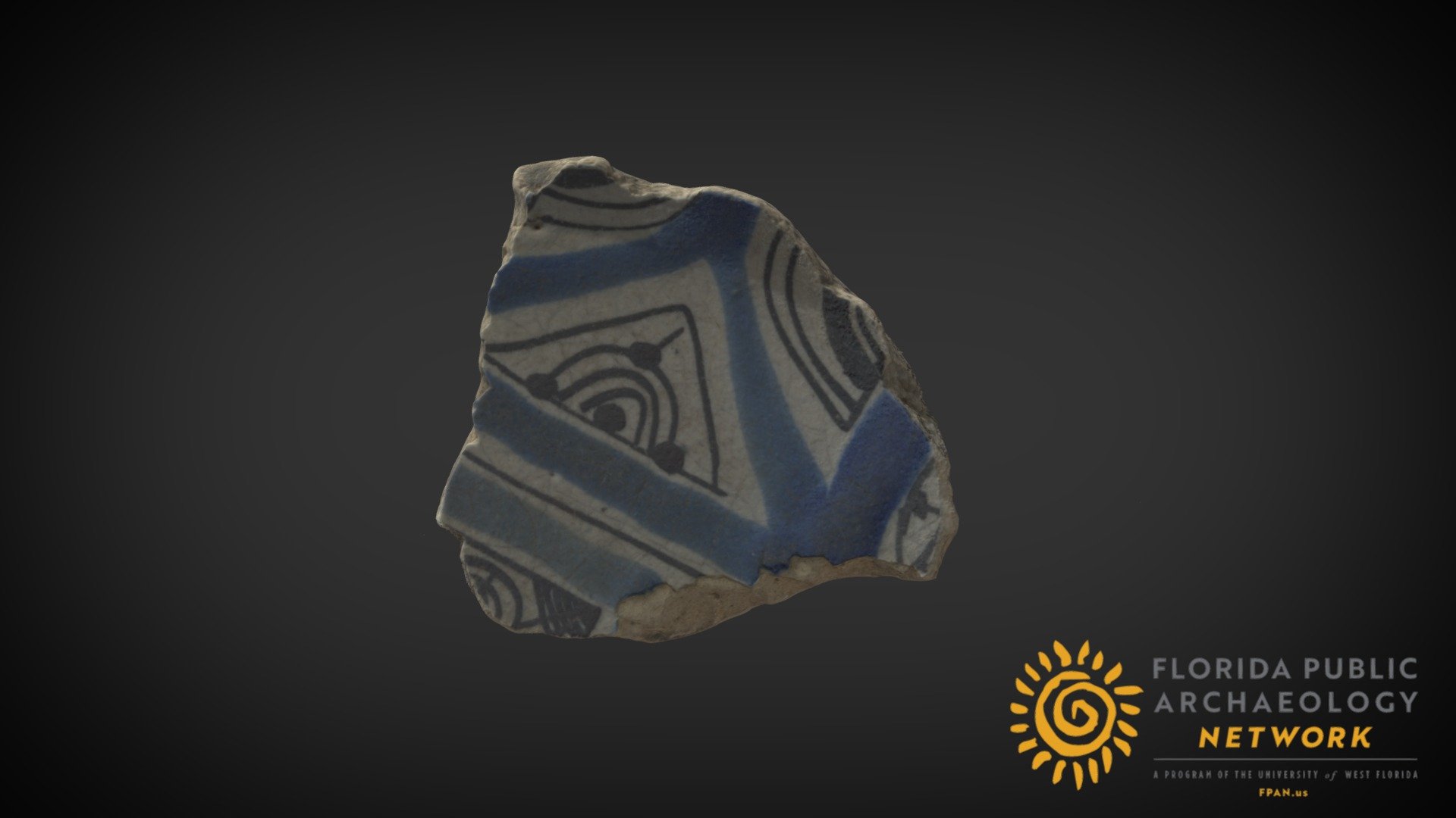 Pueblo Polychrome Majolica Sherd