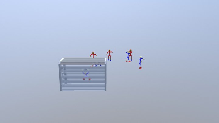 Stickman Soccer 3D Model
