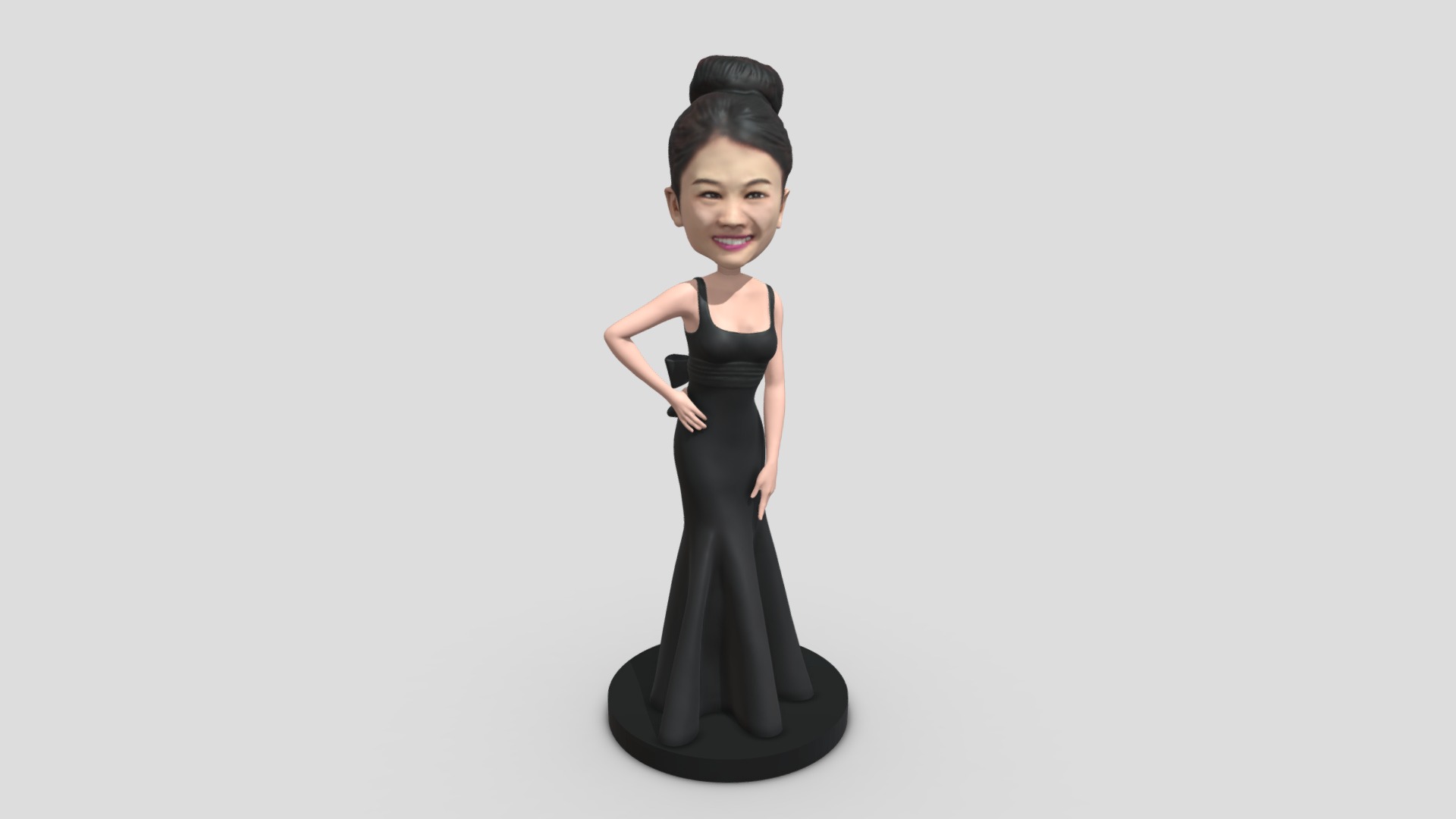 3D model 666-15CM2 - This is a 3D model of the 666-15CM2. The 3D model is about a person in a black dress.