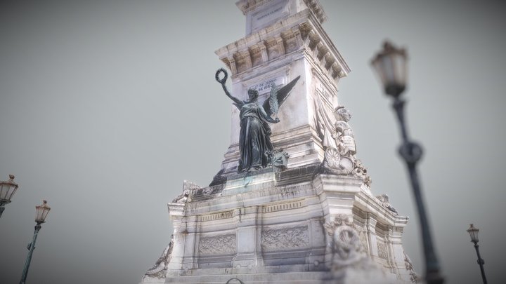 Monument to the Restorers @ Lisbon Portugal 2021 3D Model