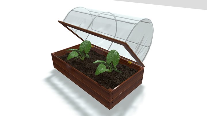 Miniature greenhouse 3D model 3D Model