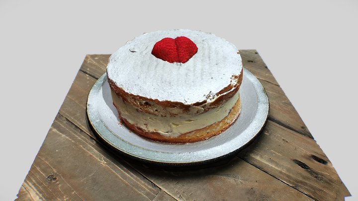 Mother's Day Sponge Cake 3D Model
