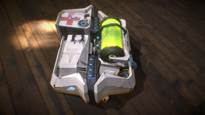 Half-Life 2 RTX: First Aid Kit (Healthkit) 3D Model