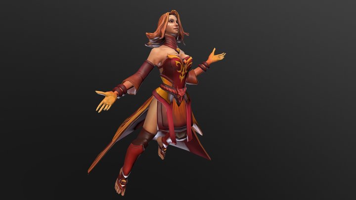 lina_Dota2 3D Model