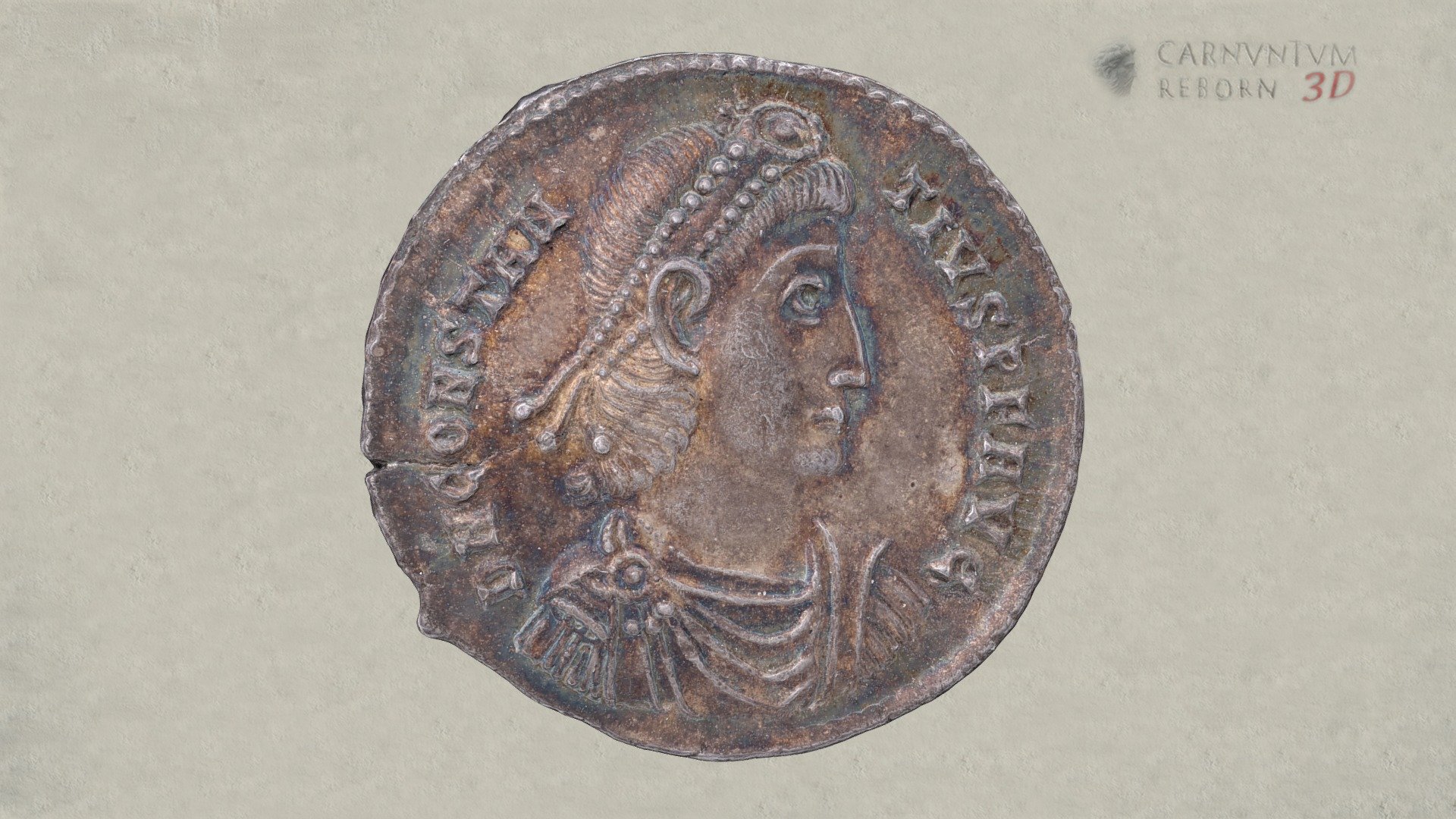 Miliarense - Constantius II. — Sketchfab embed 3D viewer