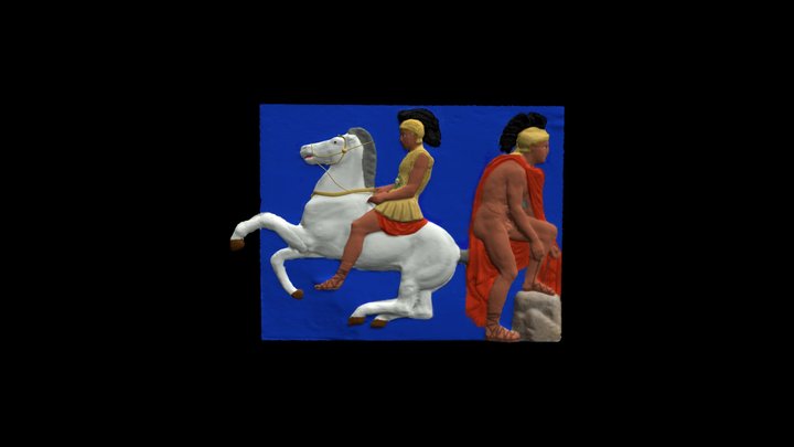 Paxton West Frieze VI Restoration Model 3D Model