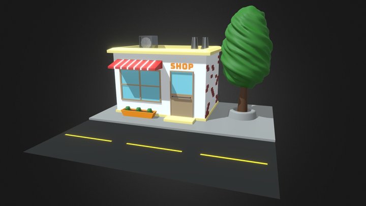 Shop Cartoon 3D Model
