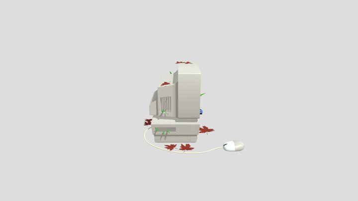 Old Computer 3D Model