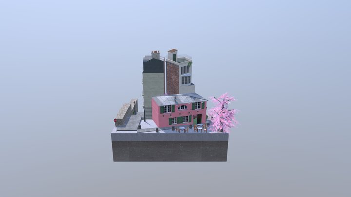 Nielson_DeCoster_Cityscene_1DAE01 3D Model