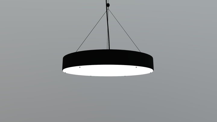 Apricot Ceiling Lamp Matte Black - 56051 3D Model