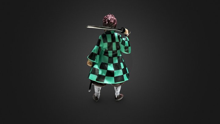 Tanjiro 3D Model Render : r/KimetsuNoYaiba