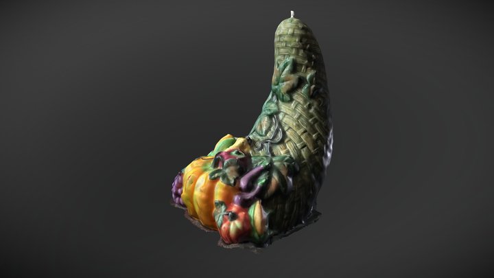 Cornucopia Candle 3D Model