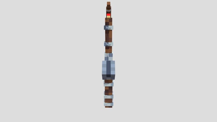 Iron Fishing Rod 3D Model