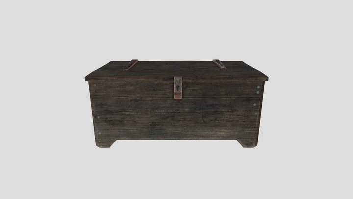 Wooden Chest 01 – Kostenloses 3D-Modell STL
