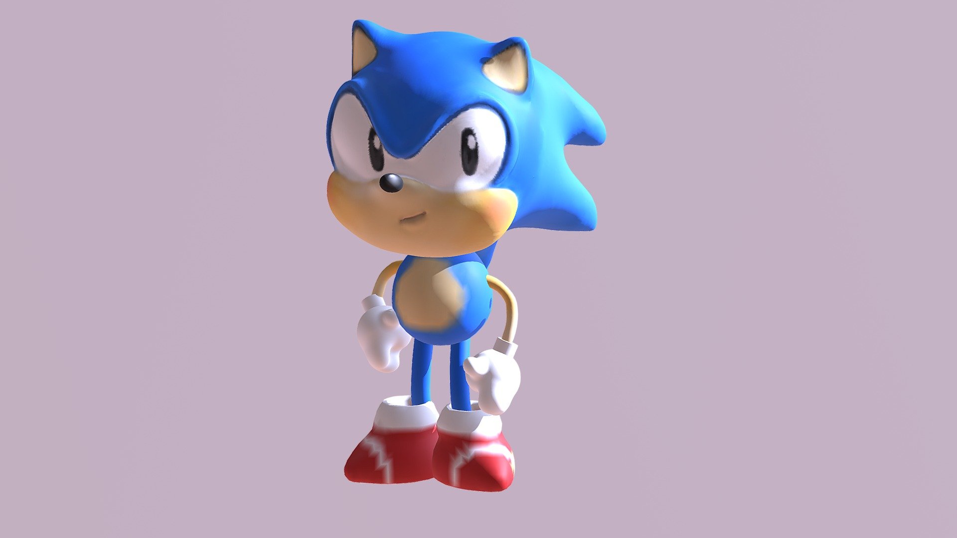 Sonic 3d Model Sketchfab