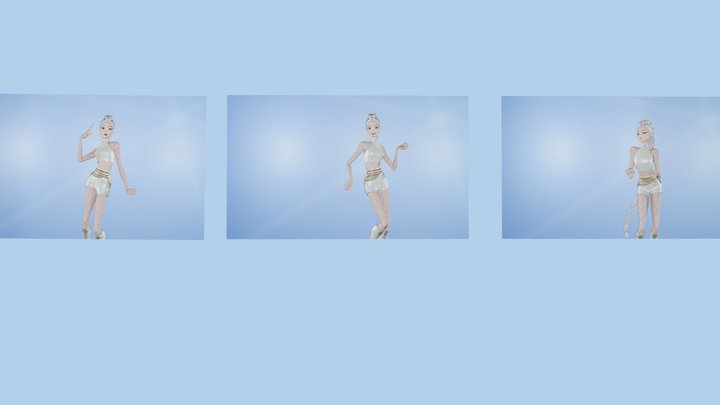 Rumi Doing Lover Girl Emote – Kostenloses 3D-Modell STL