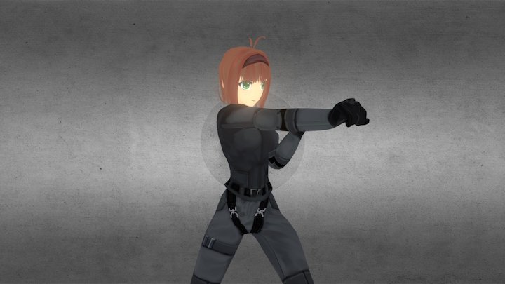 Action-Girl 3D Model