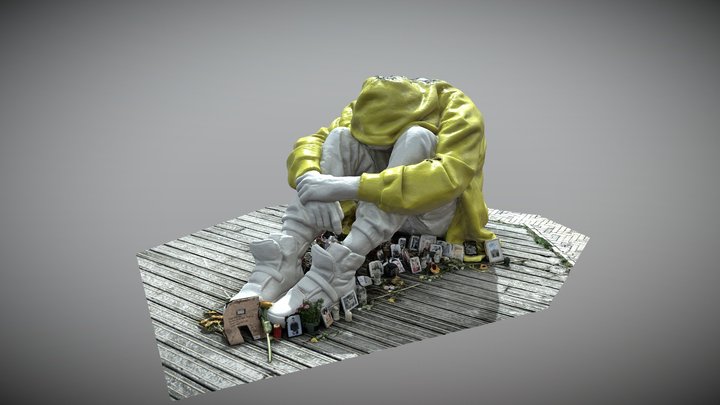 Silent Struggle The Unseen Burden 3D Model