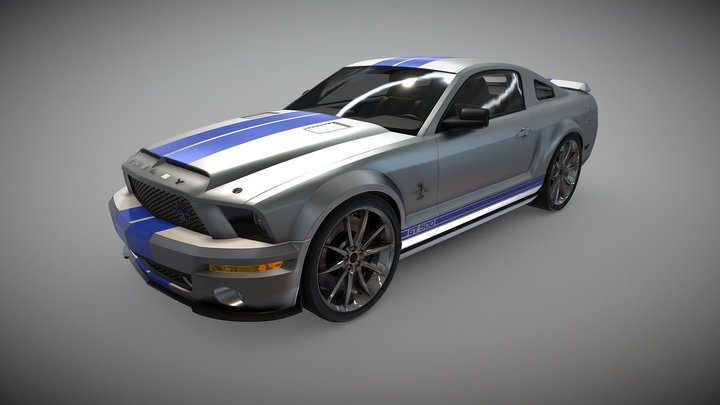 2008 Ford Mustang Shelby GT500 King of the Road 3D Model
