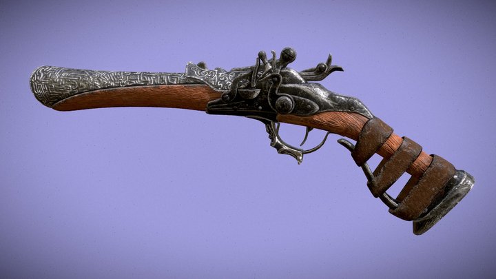 Bloodborne Hunter Gun 3D Model