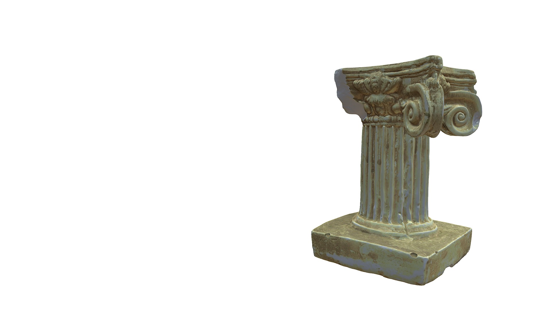 3D model Kolumna grecka - This is a 3D model of the Kolumna grecka. The 3D model is about a close-up of a statue.