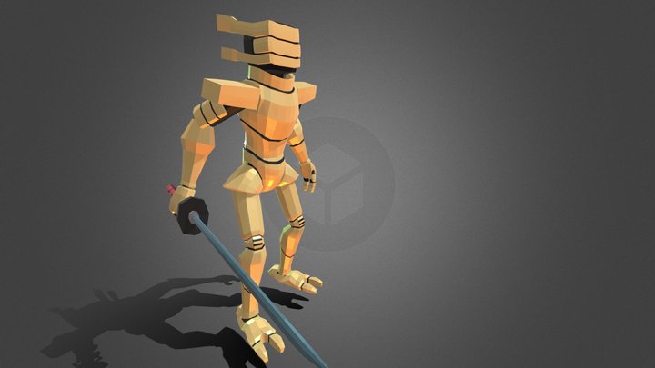 Samurai Robot 3D Model