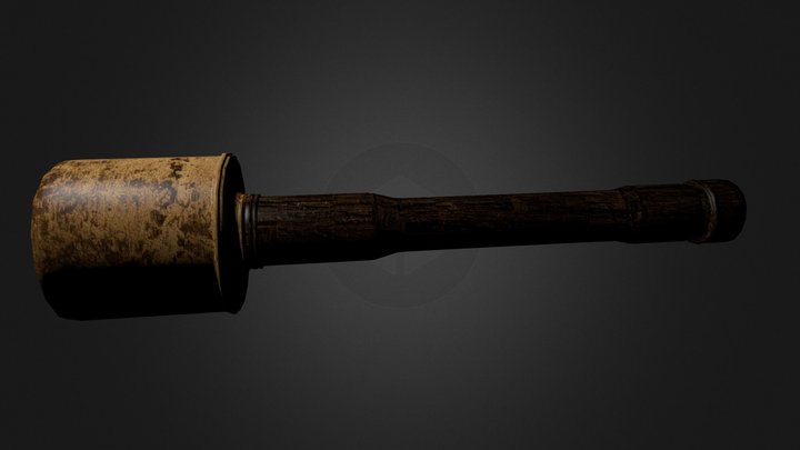 Stielgranate 3D Model