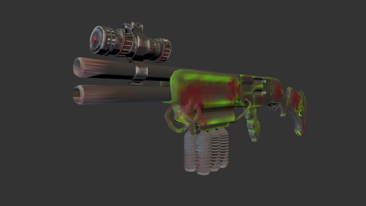 Shotgun Taser 3D Model