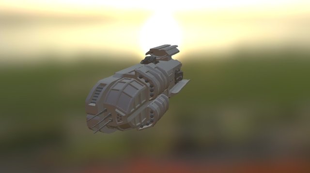 Frigate 3D Model