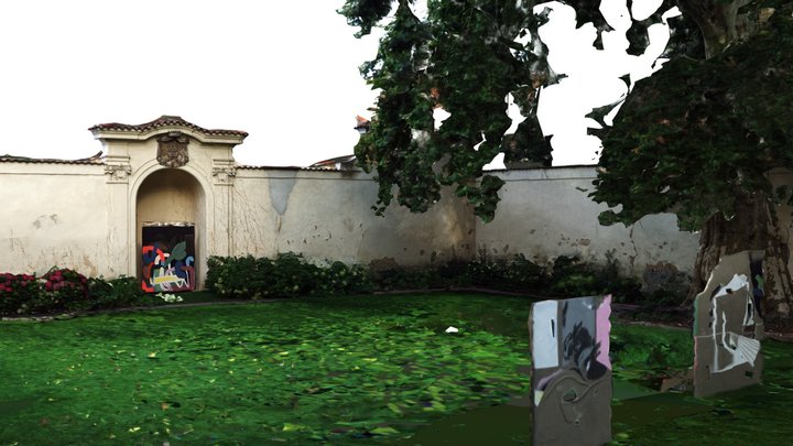 Artisème garden and Lennon wall — Prague 3D Model