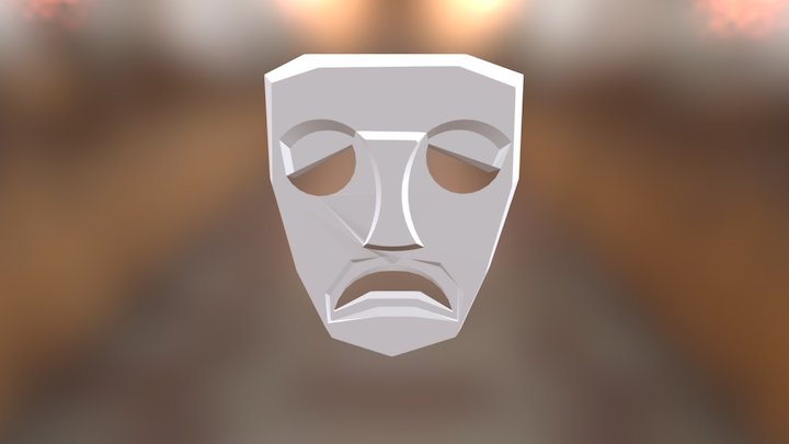 Sad Mask 3D Model
