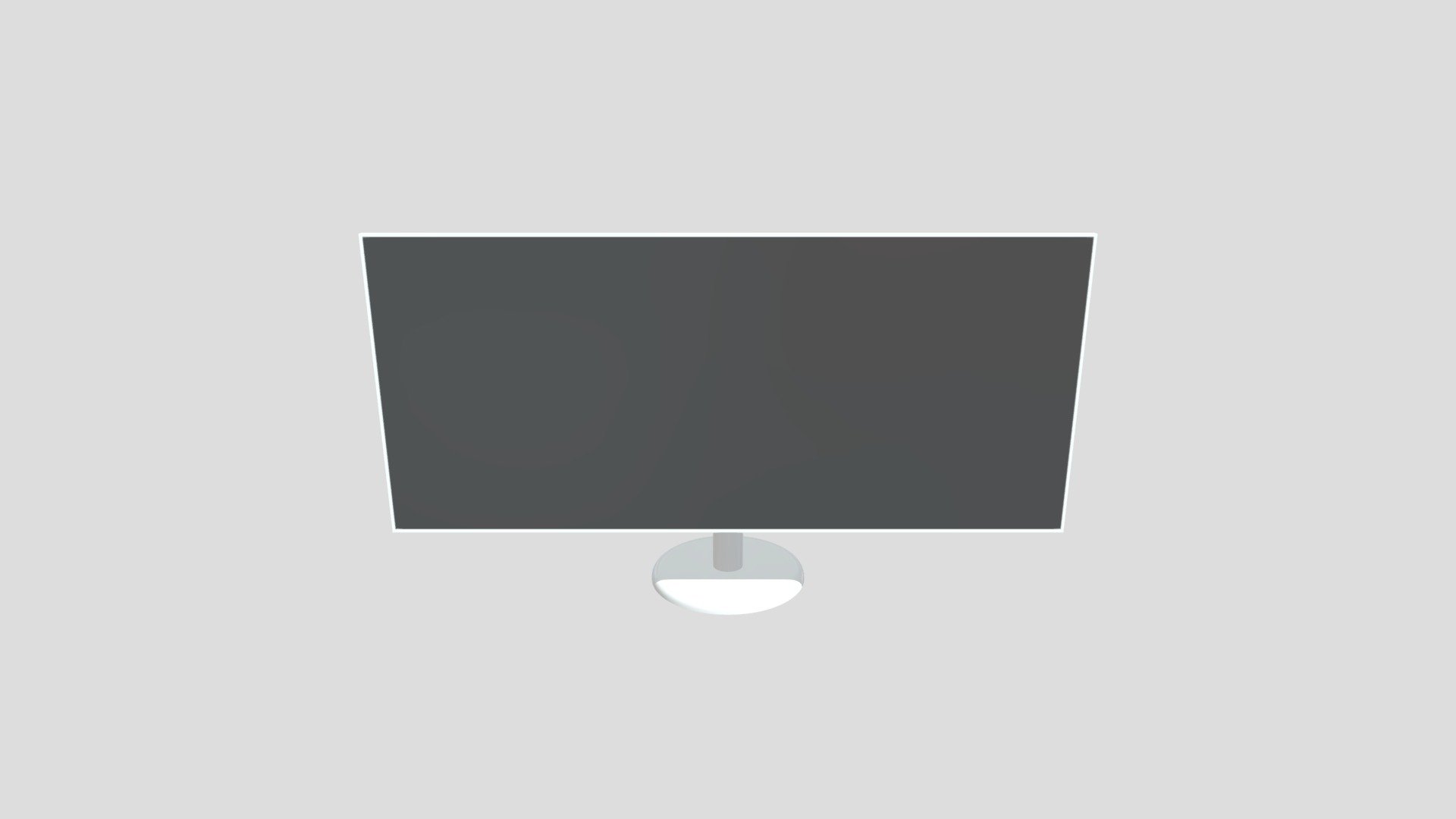 White Wide Monitor