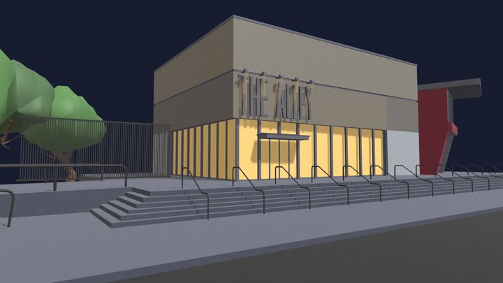 The Alley Theatre and Conference Centre Strabane 3D Model