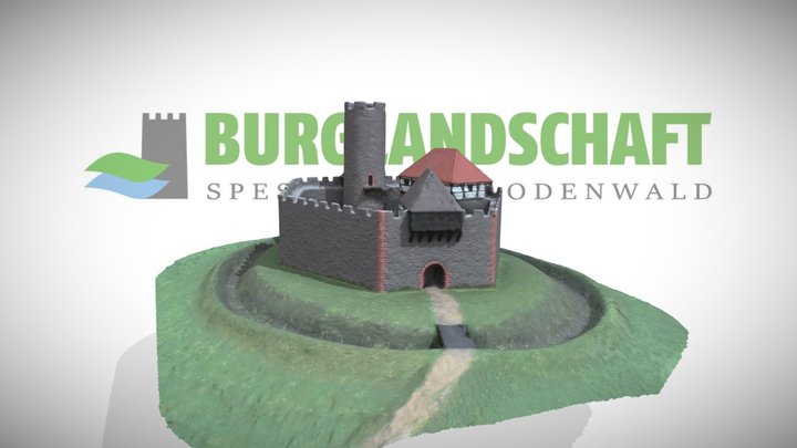 Burg Schnellerts, Brensbach/Odenwald, um 1220 3D Model